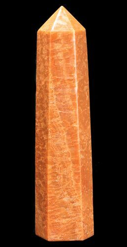 Polished, Orange Calcite Obelisk - Madagascar #55045